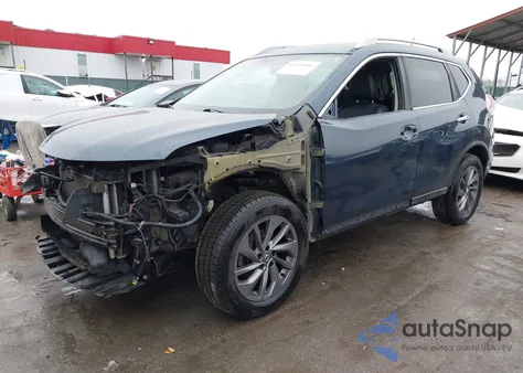 2016 Nissan Rogue Sl z USA, uszkodzony, nr VIN 5N1AT2MVXGC923779